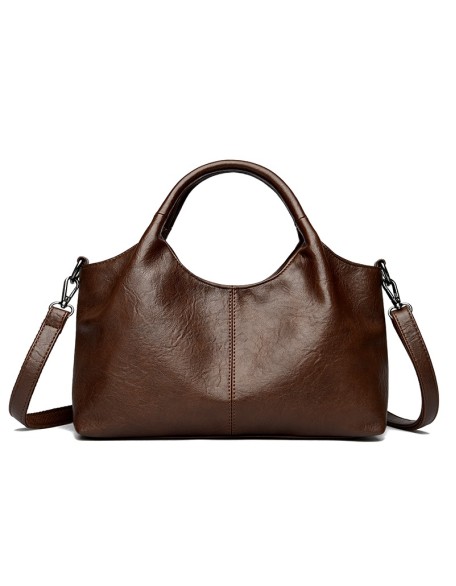 Genuine leather women's handbag handbag large-capacity crossbody bag shoulder bag soft leather hundred Tote Genuine leather women's handbag handbag large-capacity crossbody bag shoulder bag soft leather hundred Tote
