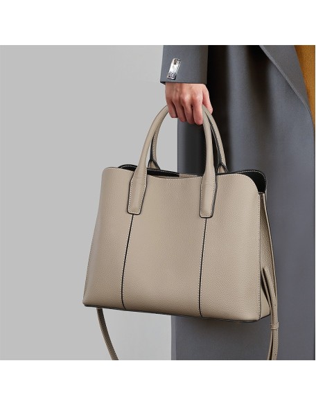 Genuine leather women's bag new head layer cowhide handbag mum bag ladies large capacity crossbody large bag Genuine leather women's bag new head layer cowhide handbag mum bag ladies large capacity crossbody large bag