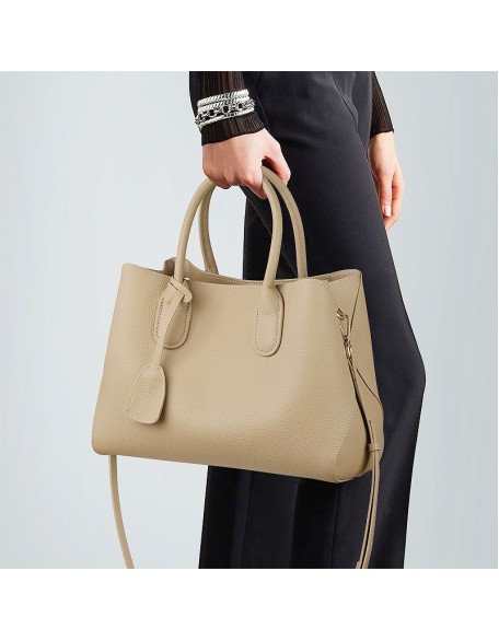 New leather women's bag large capacity cowhide handbag female middle-aged crossbody bag New leather women's bag large capacity cowhide handbag female middle-aged crossbody bag