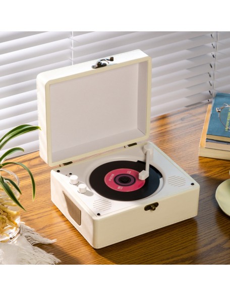 High-Aesthetic Retro CD Player & Bluetooth Speaker